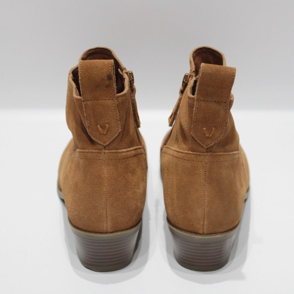 Vionic Vera Brown Suede Western Ankle Boots Booties Arch Support Women Size 10 - Picture 7 of 13